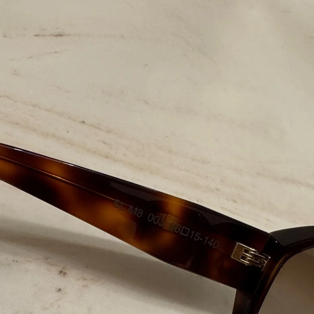 Saint Laurent Brown Tortoise Sunglasses - Picture 4 of 5